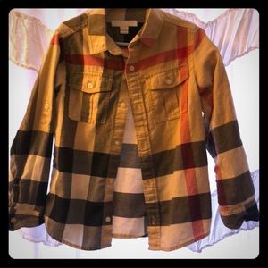 Bottom down shirt Burberry boy 6y